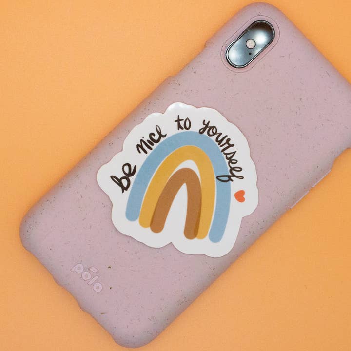 Waterproof Matte Vinyl Self Love Sticker for wholesale by Rye & Co.