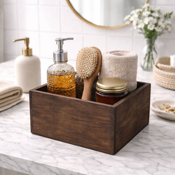 SWS BASKETS AND HOME DECOR - Wholesale Planter Box - Wood Planter Box with Liner, Square Flower & Storage Pot5