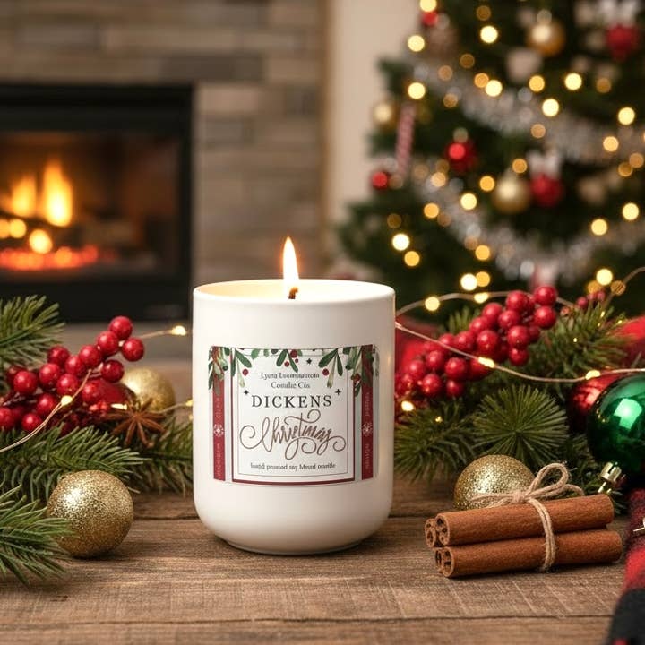 Vela de Soja Mezcla de Navidad de Dickens para venta al por mayor de LYON Luminaries Candle Co.