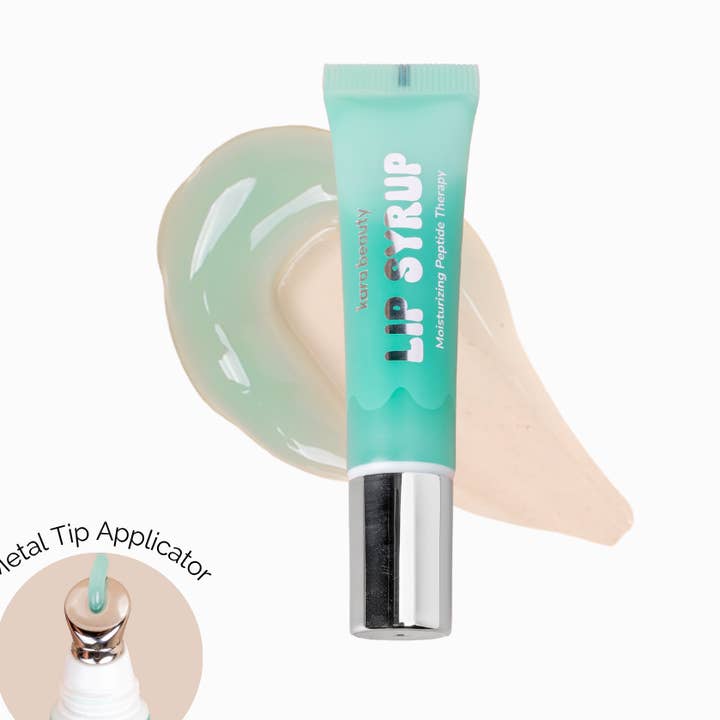 Lip Syrup Moisturizing Peptide Therapy Lip Gloss Cozy Mint for wholesale by Kara Beauty