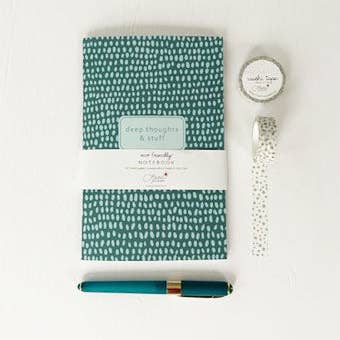 Laura Adams - Wholesale Journal/Diary - Deep Thoughts & Stuff Eco-Friendly Journal | 52 Lined Pages | Saddle Stitched | Matte Laminate Cover | Sweet Snarky Journal3