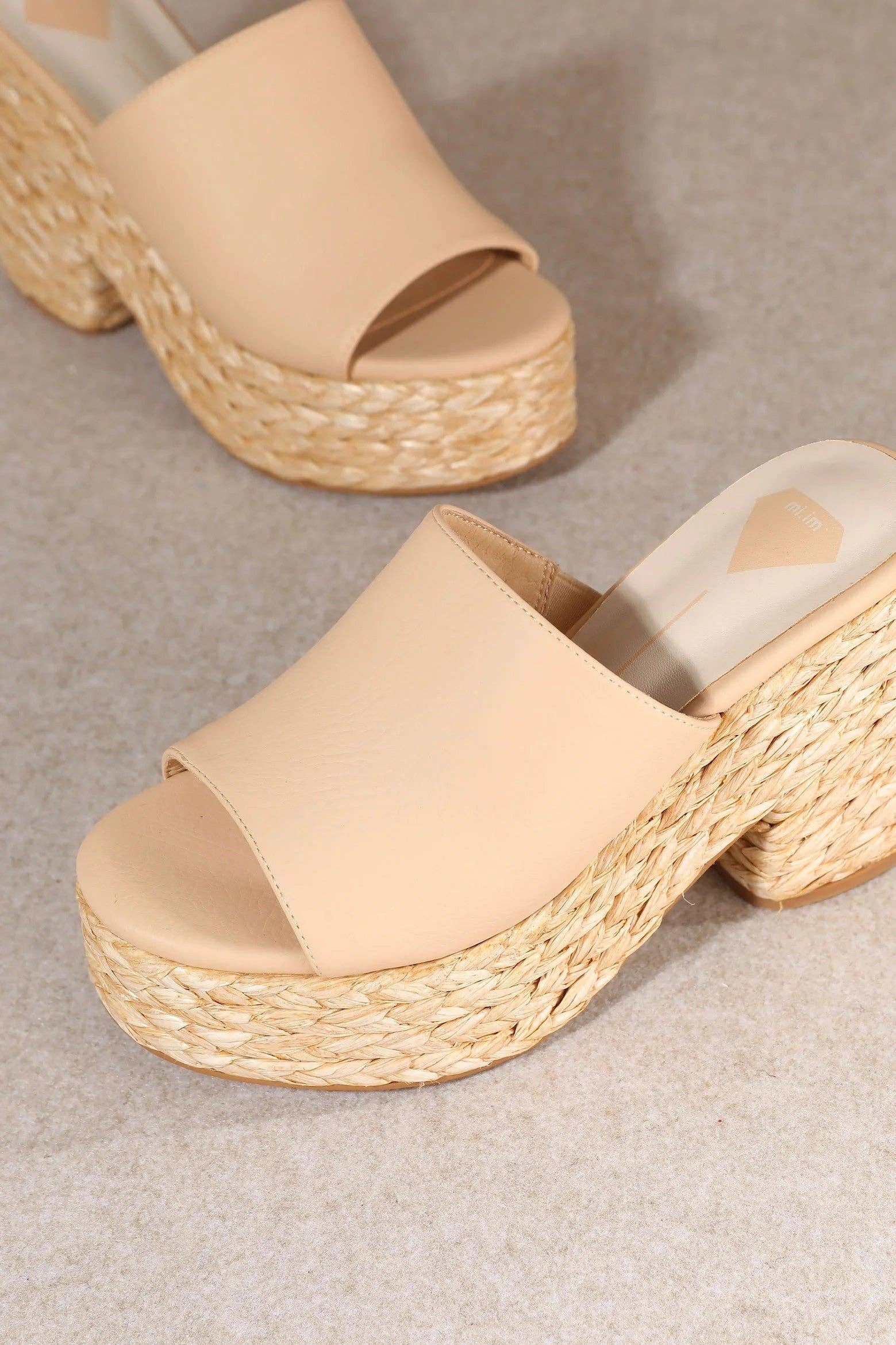 Mars Sky Shoes Wholesale - Wholesale Platform Heels - Women's - Miim ASHLYN Women Raffia Braided Chunky Platform Sandals-12 Pairs Pack-43.95/Pair3