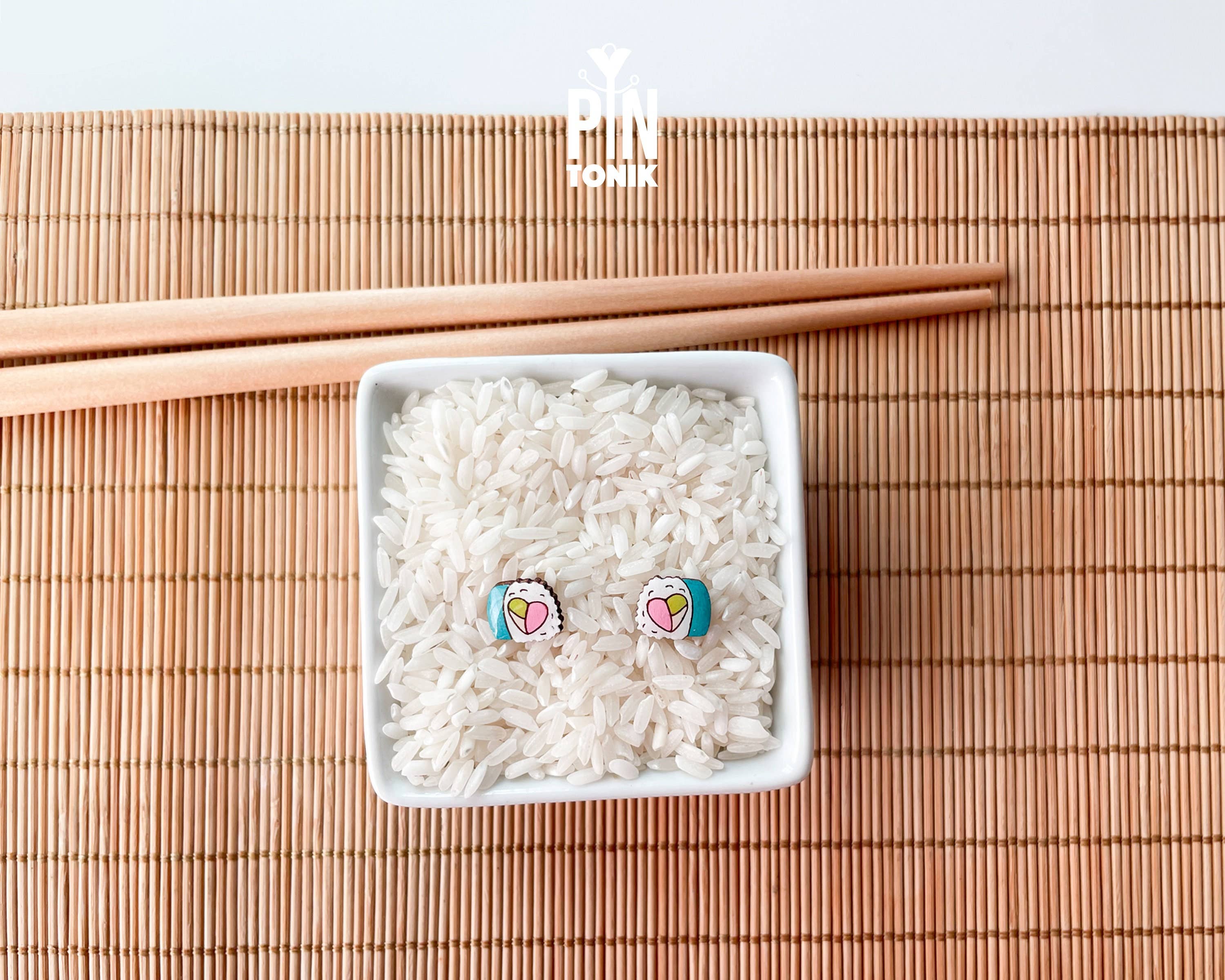 PinTonik - Wholesale Stud/Post Earrings - Quirky Sushi Stud Earrings - Wooden Food Jewelry3