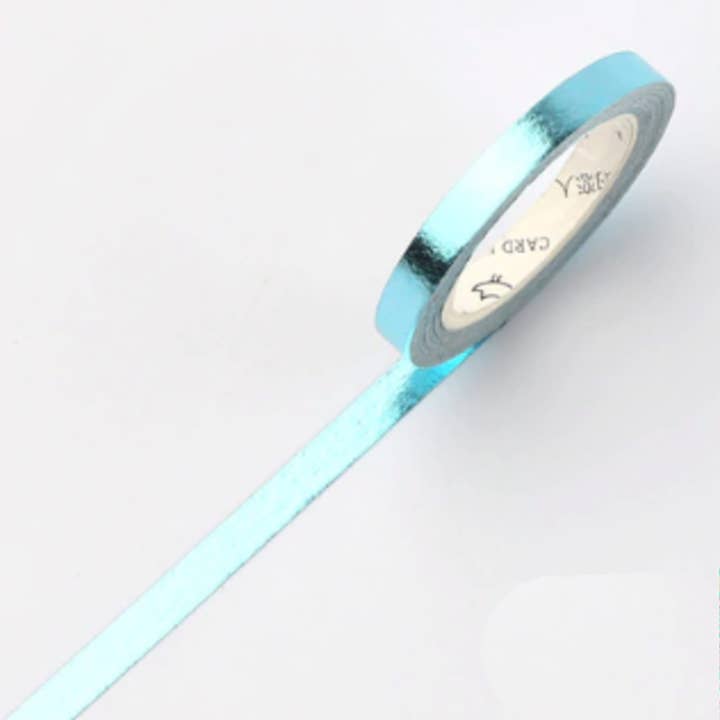 Journal Junkies - Wholesale Washi Tape - Metallic Colours | Thin Washi Tape
