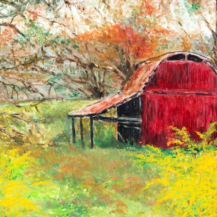 "Restful Respite" note card for wholesale by BrockLine Art