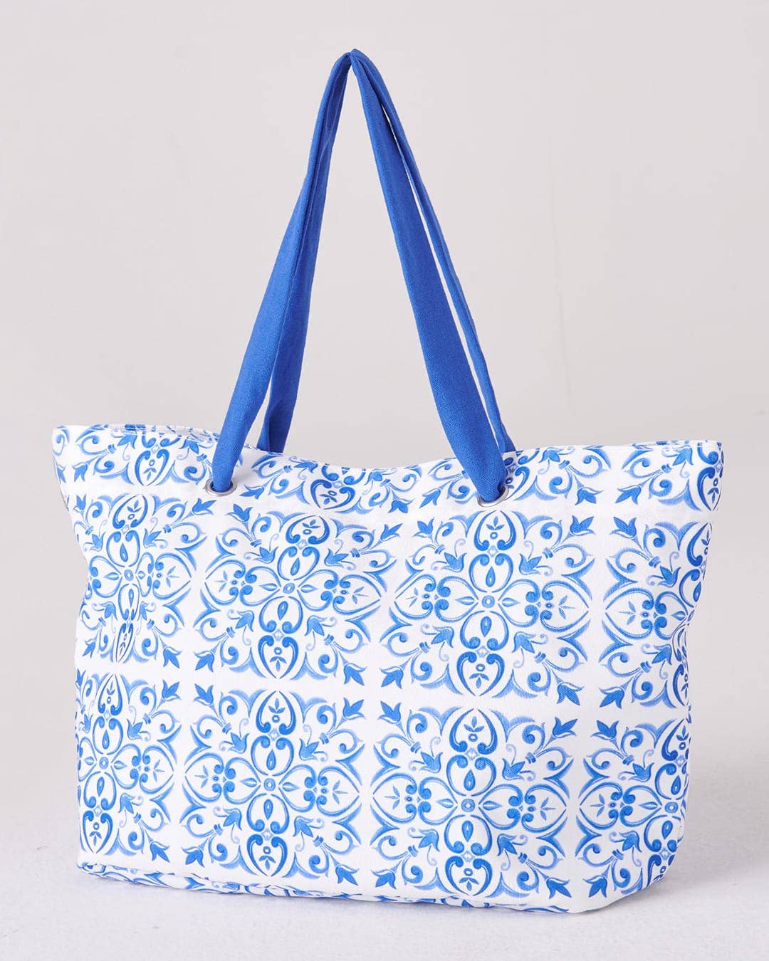 Pigiamiamoci - Vendita all'ingrosso Borsa da spiaggia - Borsa Mare - Fantasia Maioliche1