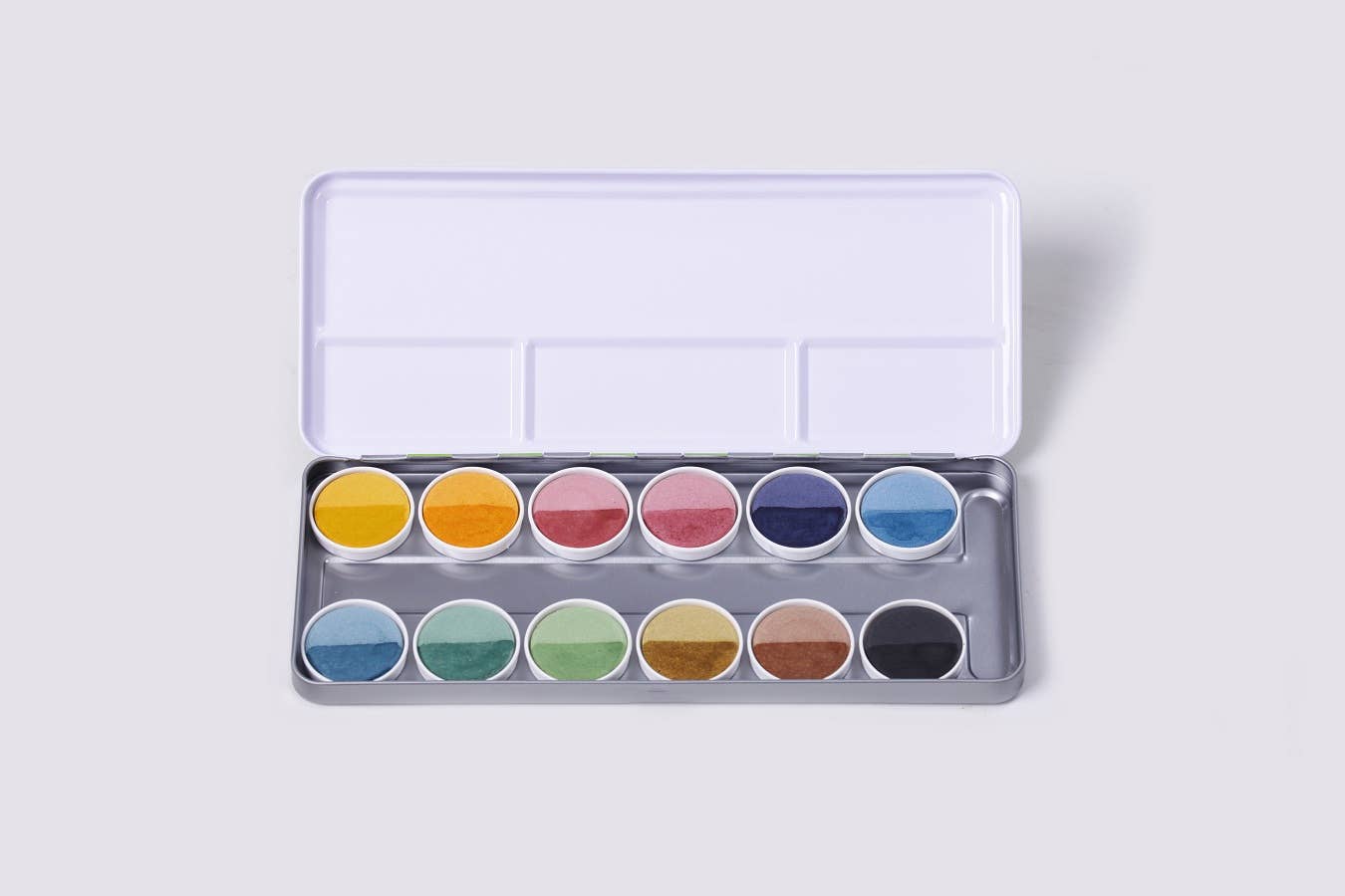 ökoNORM - Wholesale Watercolor Paint - Nawaro Paint Box, Tin Case With Color Tablets Ø30MM3