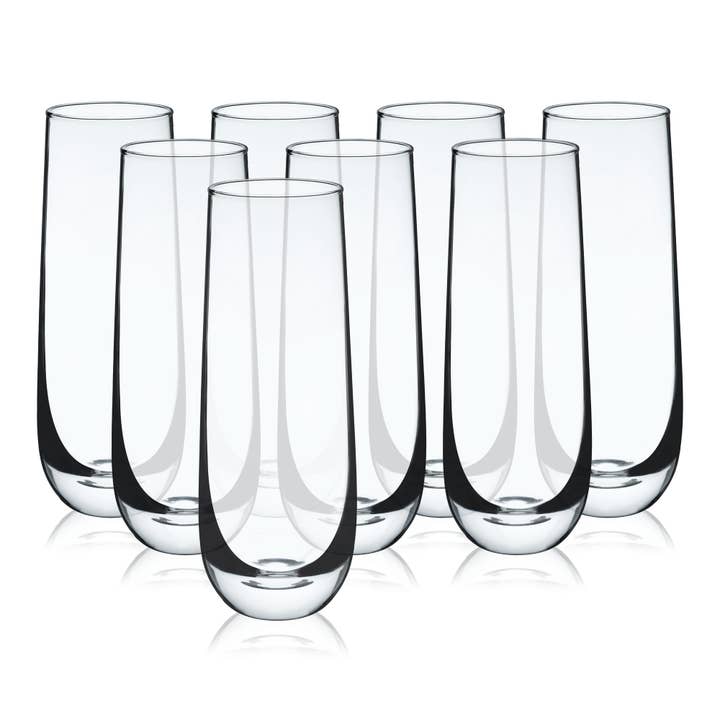 Stemless Champagne Flutes Set of 8 for wholesale by TRUE