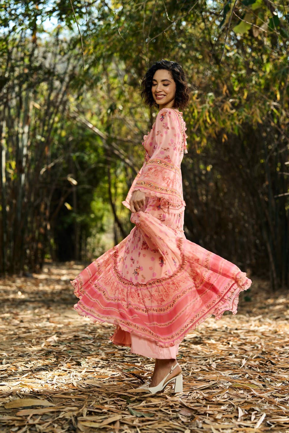 VERB BY PALLAVI SINGHEE - Wholesale Jurk - Dames - Joly Geborduurde Maxi Jurk3