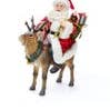 11.5"SANTA ON REINDEER FIGURINE for wholesale by Kurt S. Adler, Inc.