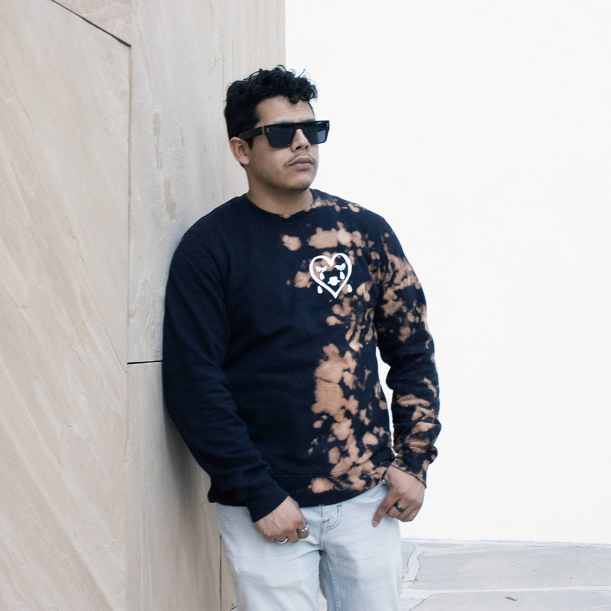 Sad Sad Club - Wholesale Graphic Sweatshirt - Unisex - Sad Boys Sweatshirt | Split Bleached1