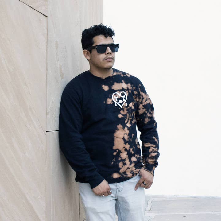 Sad Sad Club - Wholesale Graphic Sweatshirt - Unisex - Sad Boys Sweatshirt | Split Bleached1