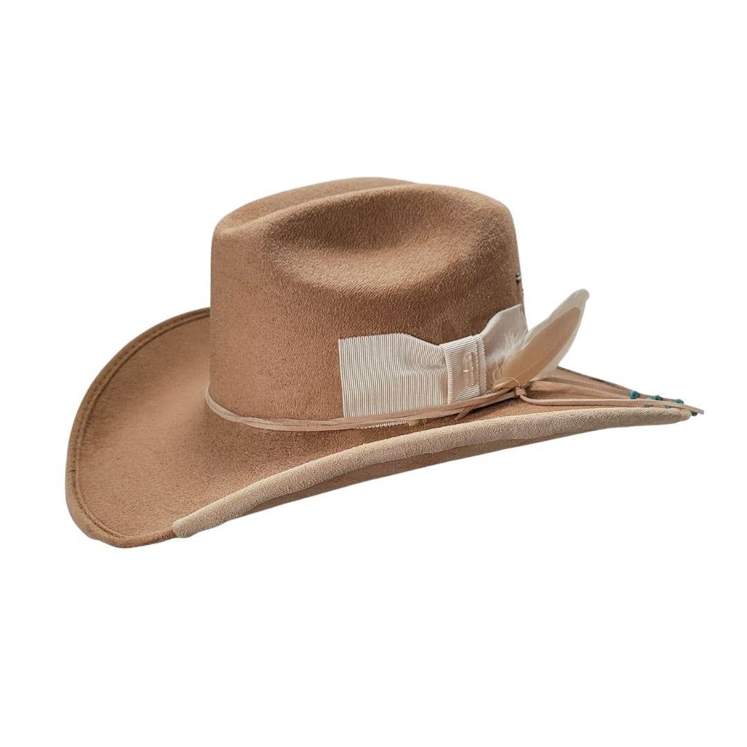 Camel Joey Cowboy Crown Hat for wholesale on Faire8