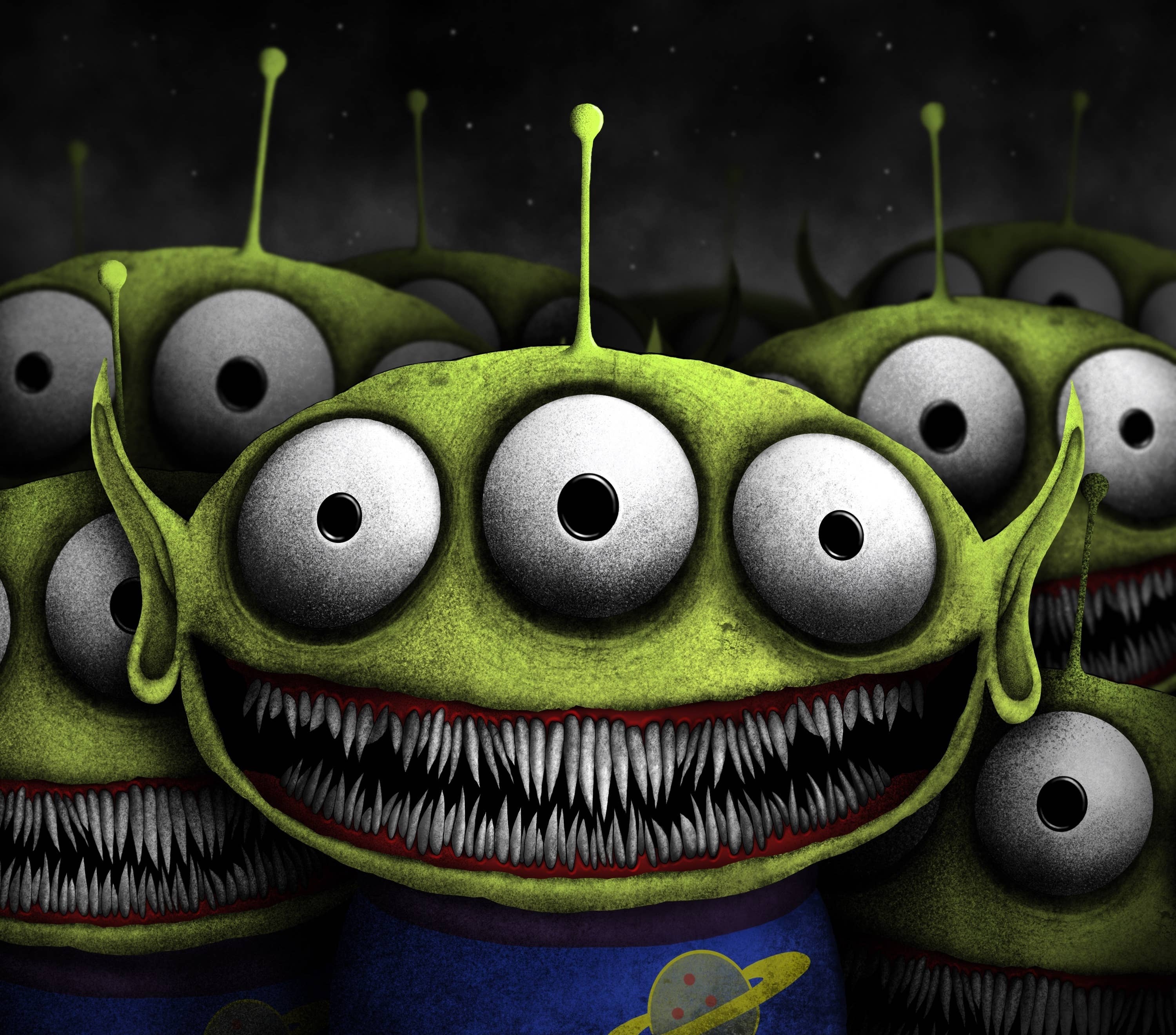 Creeptoons - Wholesale Art Print - The Claw Aliens Toy Story Print Halloween Decor0