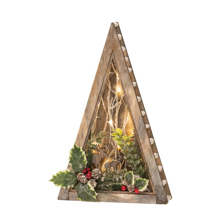 Bright Ideas – Großhandel Weihnachtsschmuck – Baumausschnitt mit Stechpalme
