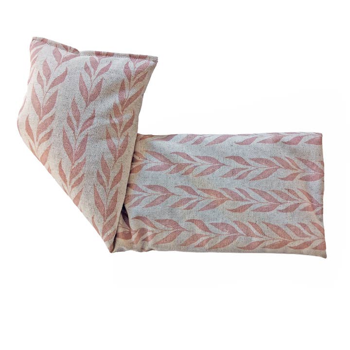 Blush Leaf Linen/Cotton Wheat Bag for wholesale by The Wheat Bag Company