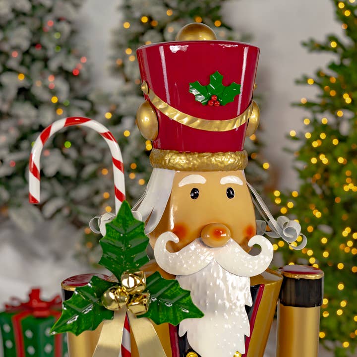 Zaer Ltd. International - Wholesale Holiday Nutcracker - 5ft Tall Light-Up Iron Christmas Nutcrackers - 5 Asst Styles3