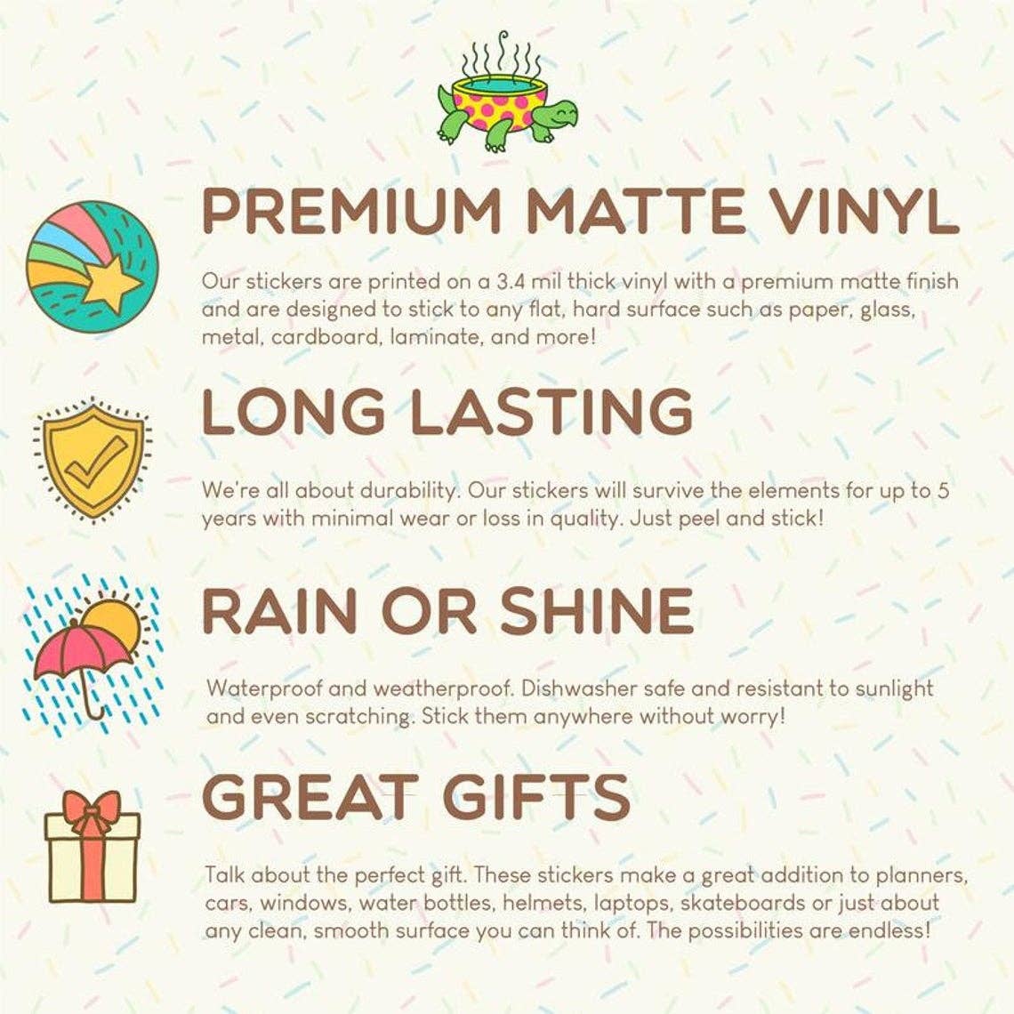 Turtle's Soup - Wholesale Sticker - Go Outside Adventure Happy Mountains Outdoorsy Vinyl Sticker2