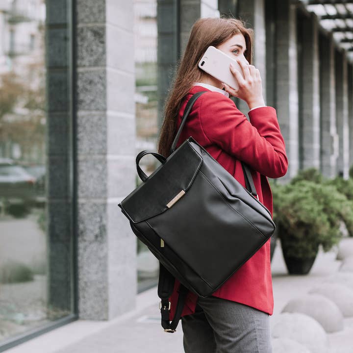 P.MAI - Wholesale Backpack - Women's - Astrid Vegan Backpack - Charcoal11