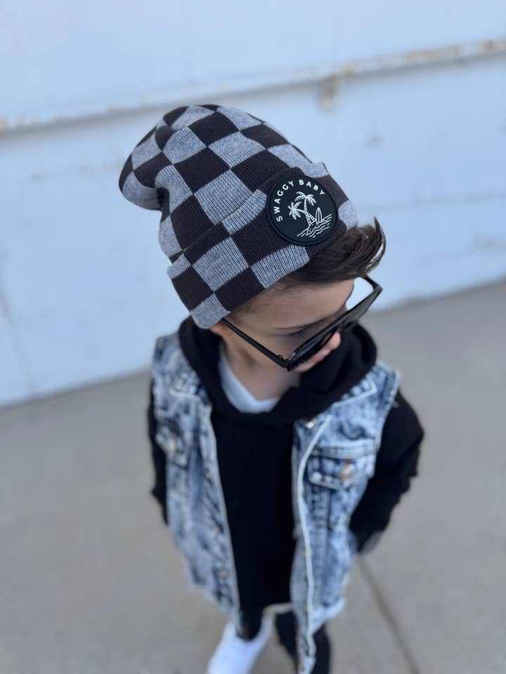 Beanie - BLACK for wholesale by Swaggy Baby Apparel