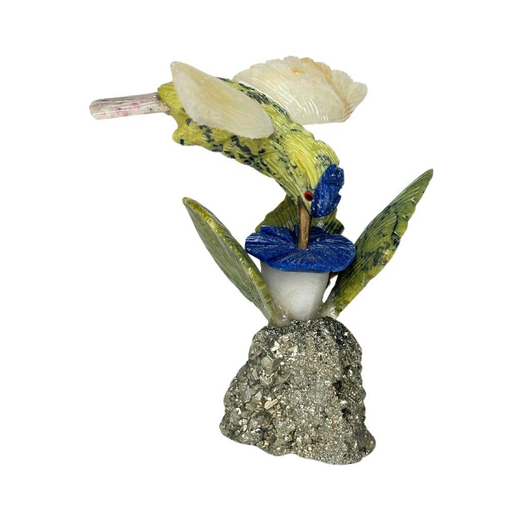 Earths Elements Wholesale - Vente Figurine décorative - Colibri sur support à fleurs2