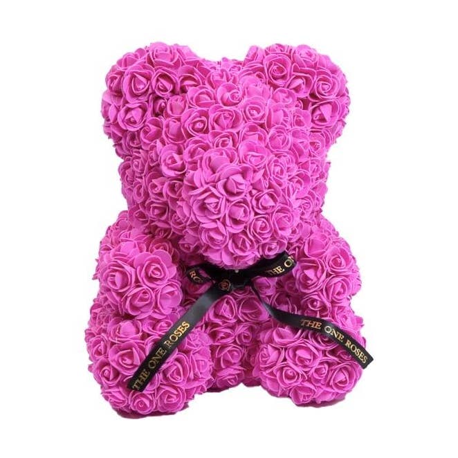The One Roses - Vendita all'ingrosso Fiori finti - Orso rosa caldo0