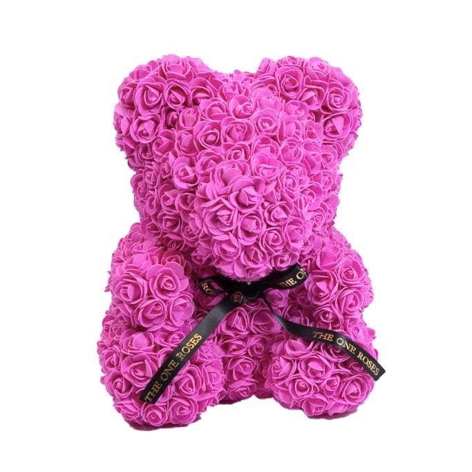 The One Roses - Venta al por mayor Flores artificiales - Oso rosa fuerte