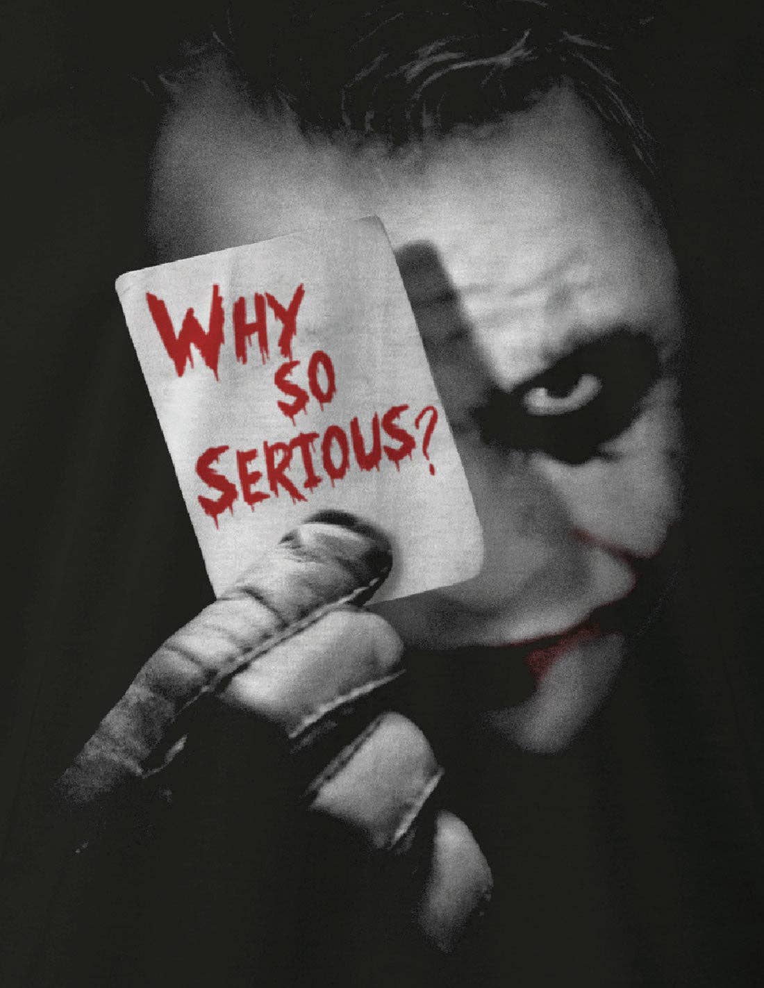 Noir T-shirt DC Comics Batman - Why so serious ? en vente sur Faire2