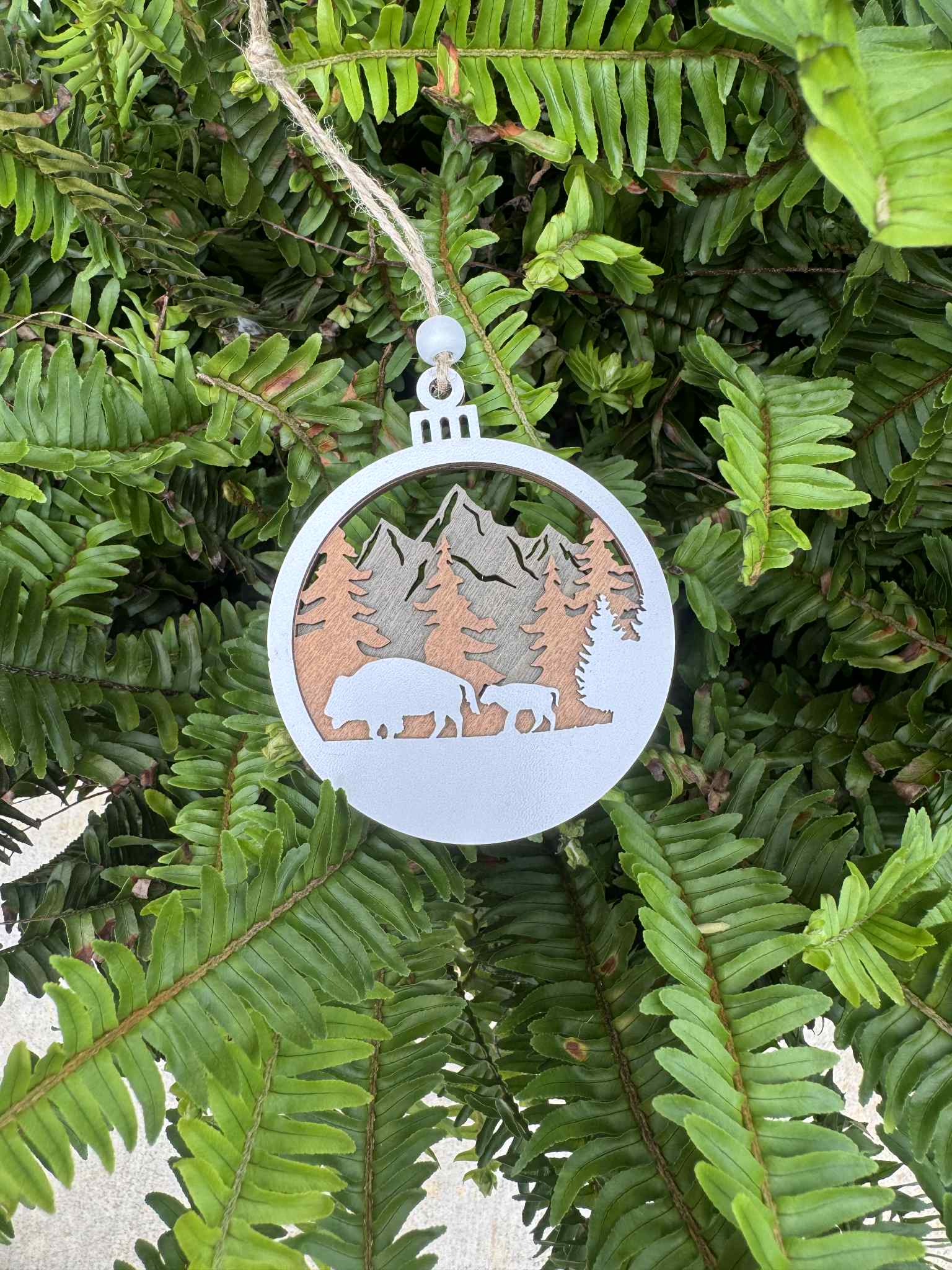 The Wilusz Way - Wholesale Ornament - Buffalo Family - Round Ornament