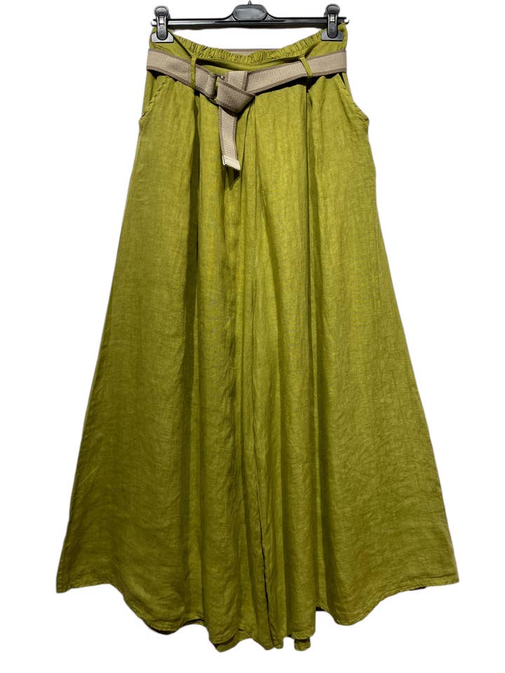 LINEN & COTTON HOUSE - Wholesale Pants - Women's - 22503 100% LINEN TROUSERS WITH BELT AND POCKETS6