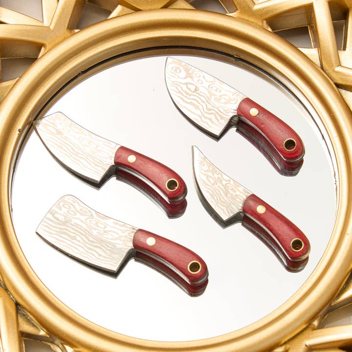 Mini Keychain Knife - Cooking Knife Shaped Utility Knife for wholesale by Real Sic