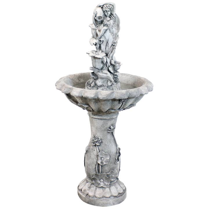 Sunnydaze Decor - Wholesale Outdoor Ornament/Decor - Fairy Flower Solar Water Fountain - 42-Inch