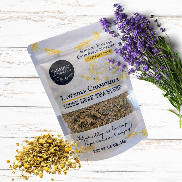 FARMERS Lavender Co. - Venta al por mayor Tés a granel - Mezcla de Té de Hojas Sueltas de Lavanda y Manzanilla2