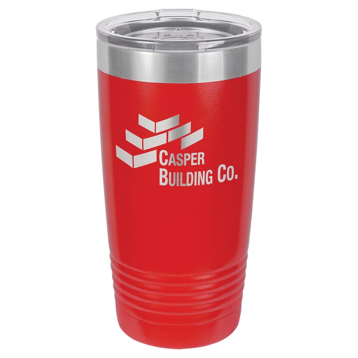 Acential Drinkware - Wholesale Insulated Mug/Tumbler - Custom 20 oz Tumbler, Laser Engraved, Business Logo Tumbler