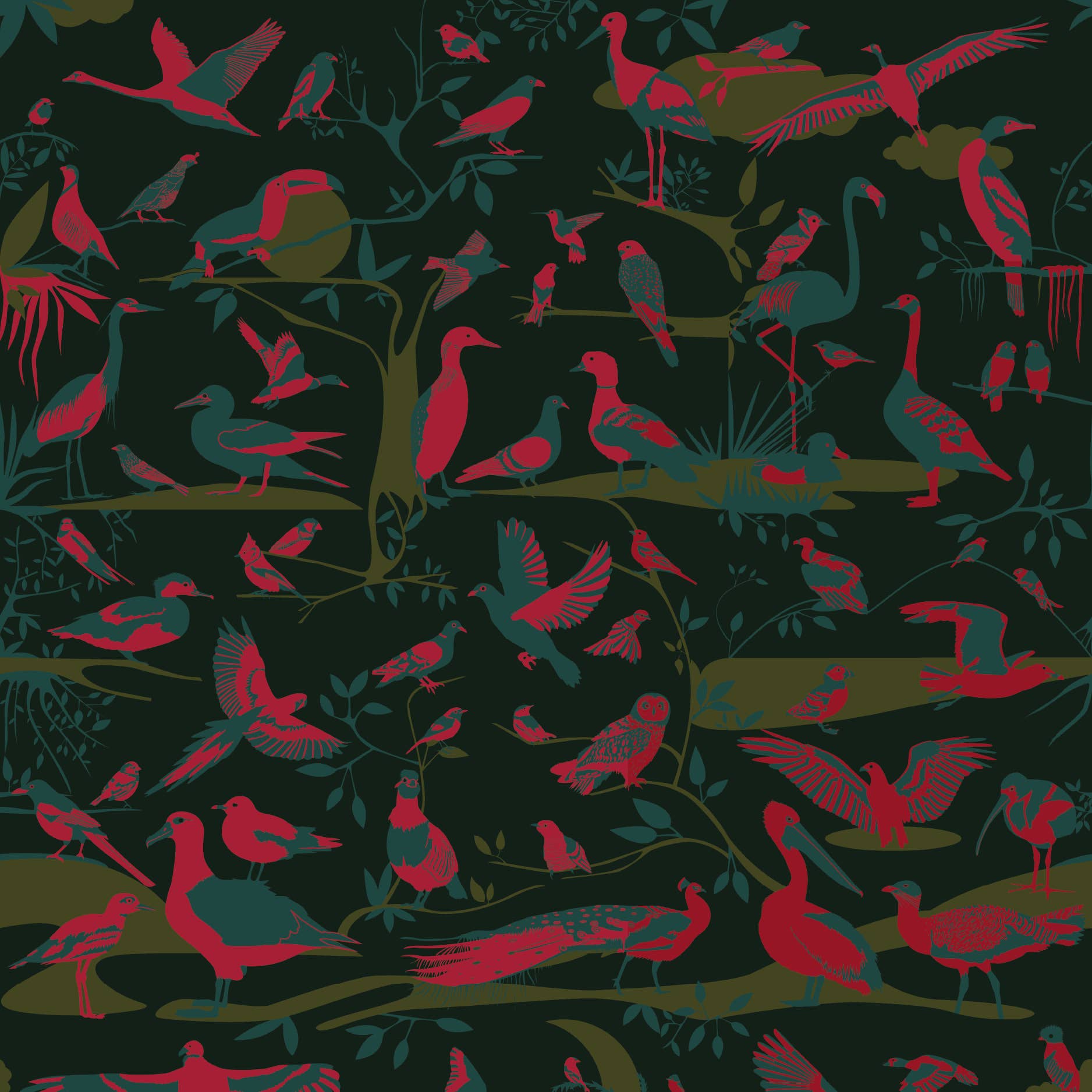 Cilé - Wholesale Wallpaper - Birds C Wallpaper1