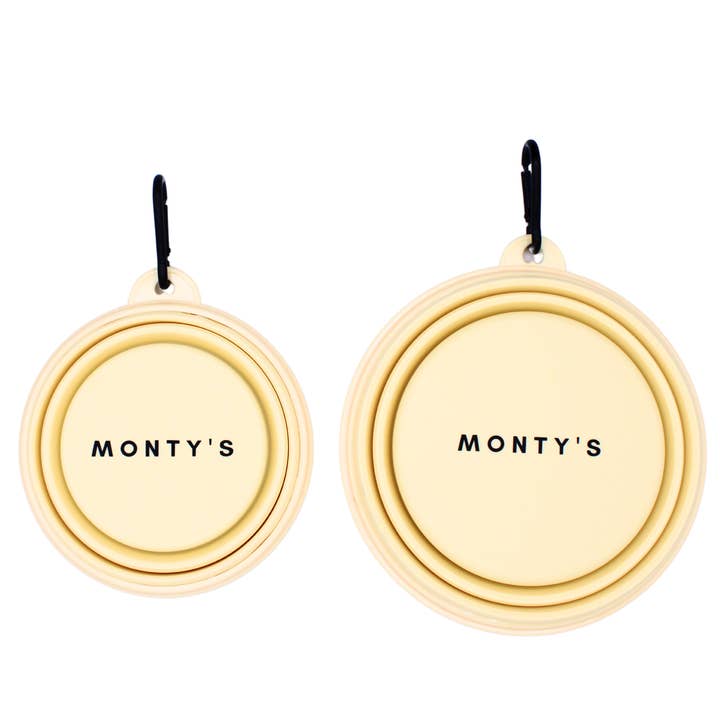 Collapsible/ Pop Up Silicone Pet Bowls for Food and Water for wholesale by Monty's Bags