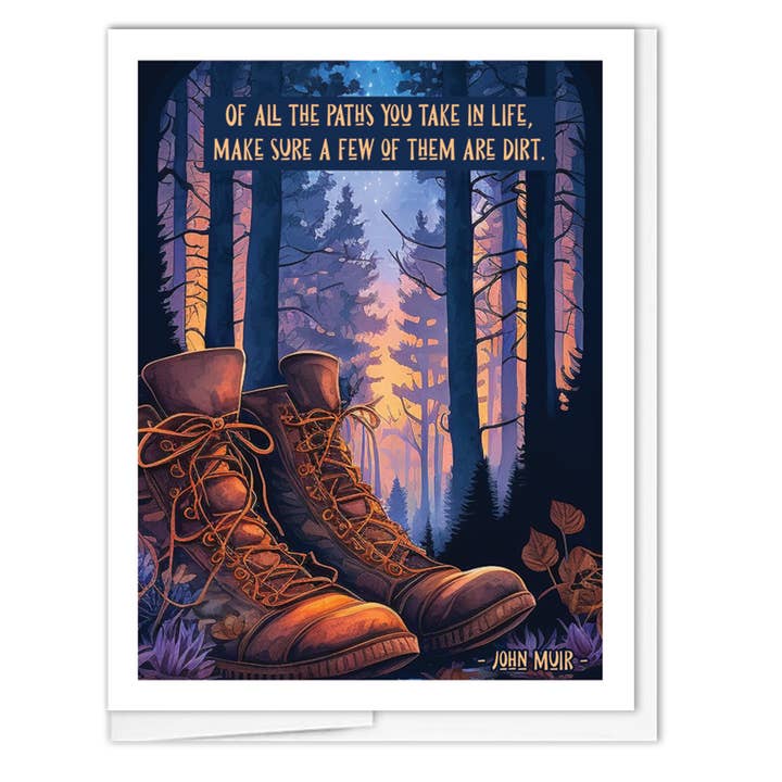 A2 - Hiking for wholesale by JennyDidIt Note Cards