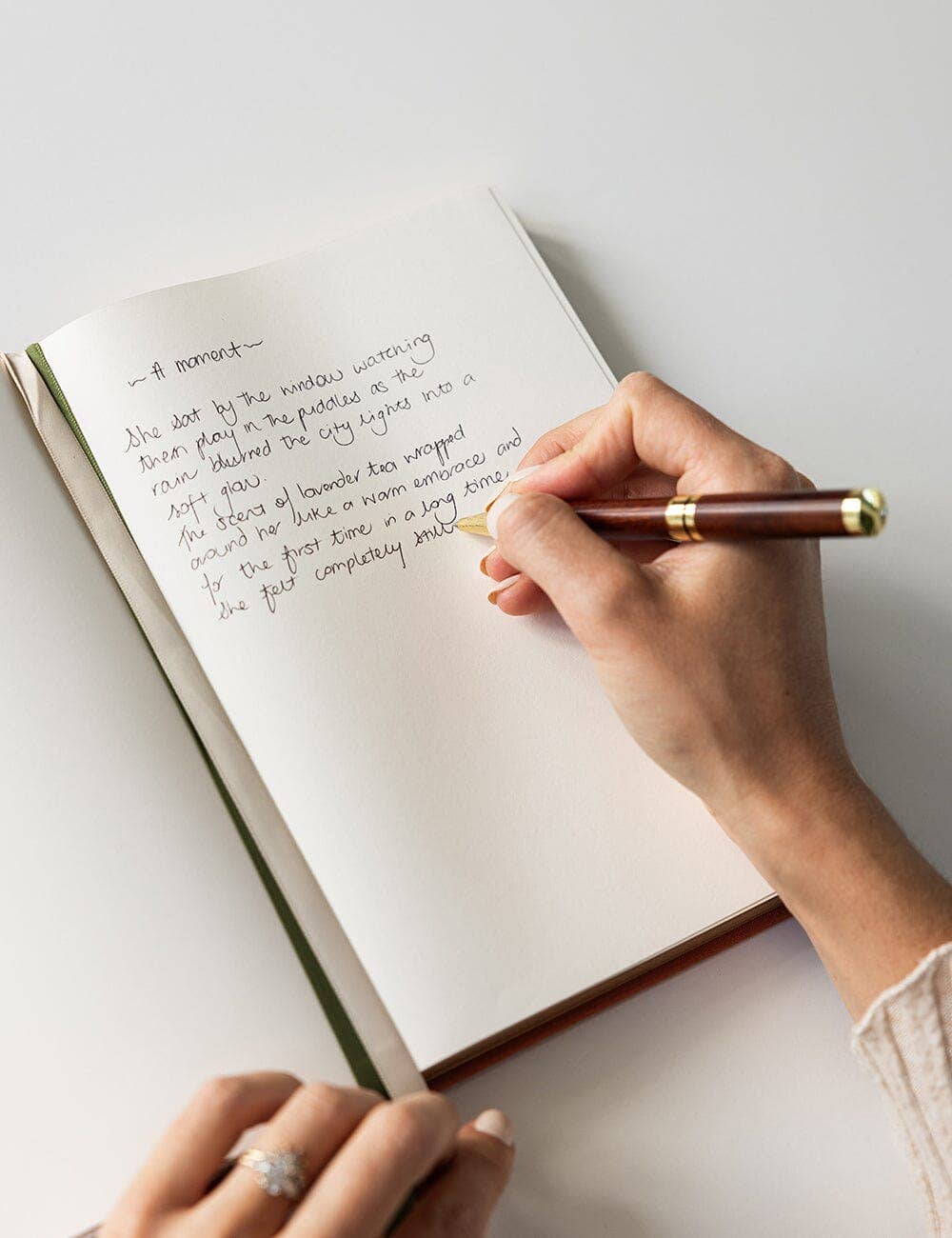 Bespoke Letterpress - Wholesale Dagboek/agenda - Linnen gebonden dagboek - Gebakken klei (Leeg dagboek)2