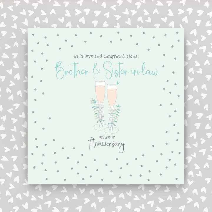 Grußkarte zum Jubiläum für Bruder & Schwägerin (GR113) für den Großhandel von Molly Mae Ltd