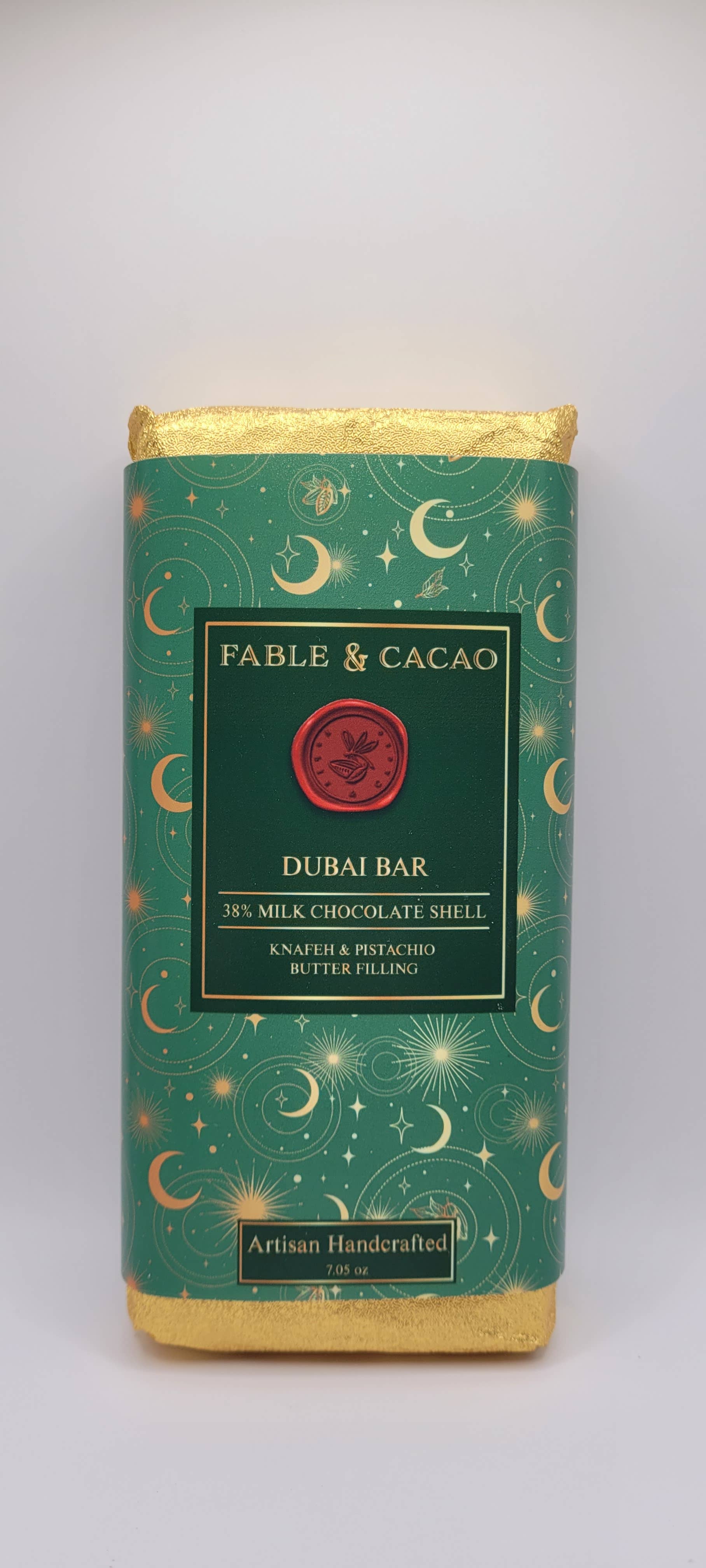 Fable & Cacao - Wholesale Chocolate Bar - Dubai Pistachio Chocolate Bar