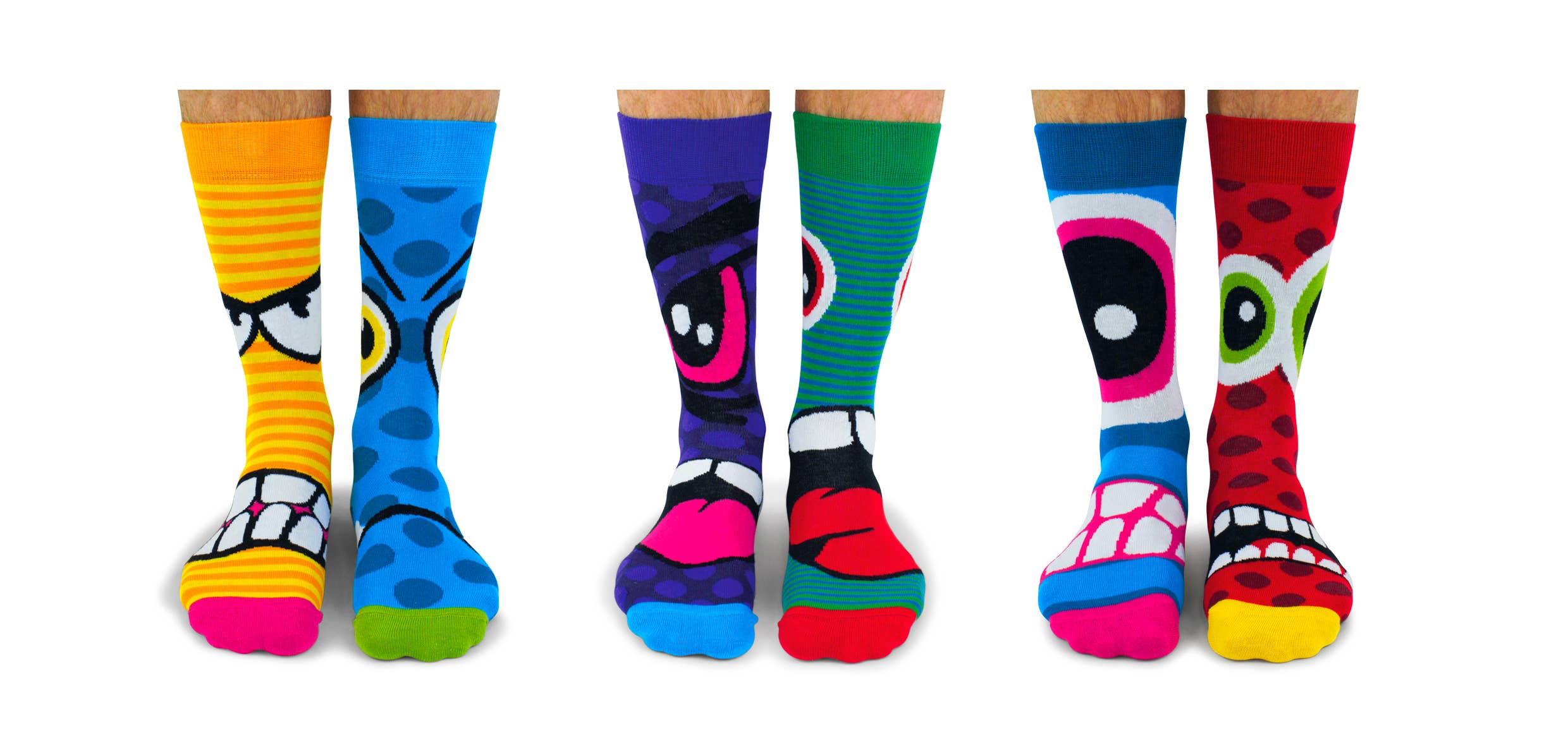 Sock Academy – wholesale Socks – Unisex – THE STRESS HEADS | 6 Odd Socks Gift Box - United Oddsocks6