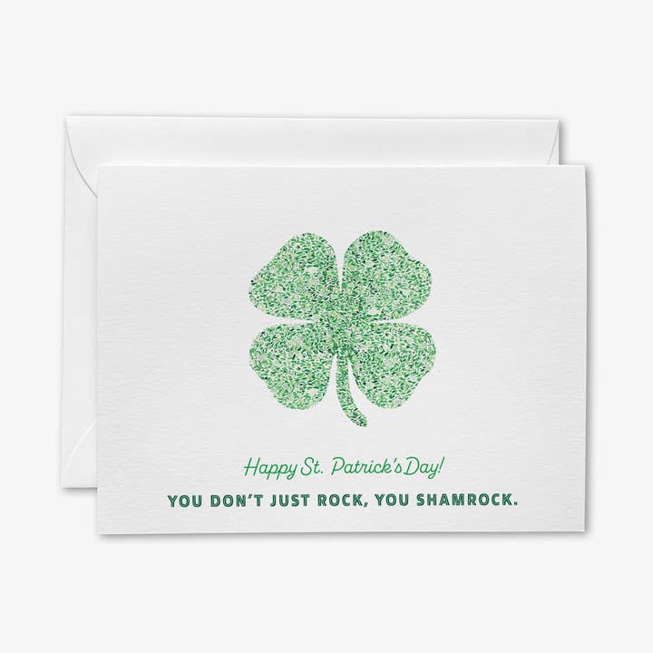 You Shamrock St. Patrick's Day Greeting Card [indiv. package for wholesale by Liesel Anne Studios