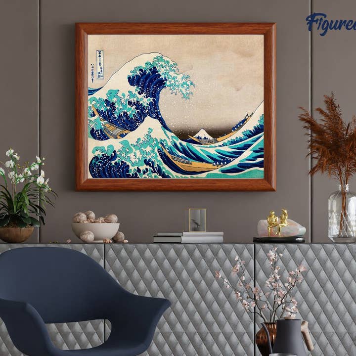 Figured'Art - Wholesale DIY Craft Kit - Paint by numbers The Great Wave of Kanagawa Hokusai3