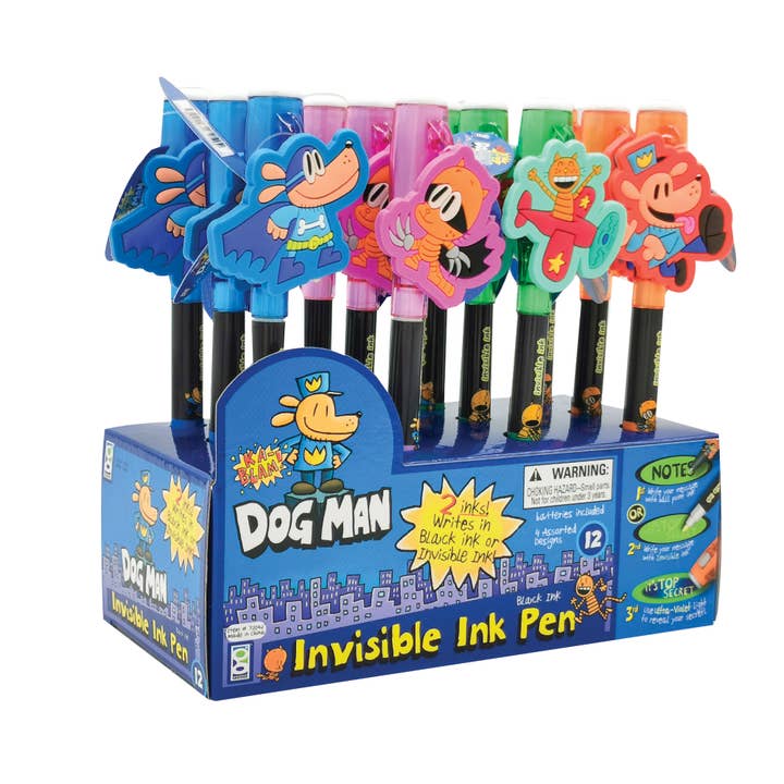 Geddes - Wholesale Pen - DOG MAN INVISIBLE INK PEN 12/DSP5