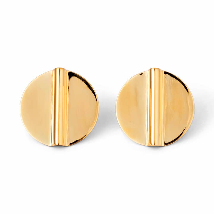 Aegis Circle Coin Earrings for wholesale by Love Lori Michelle Jewelry