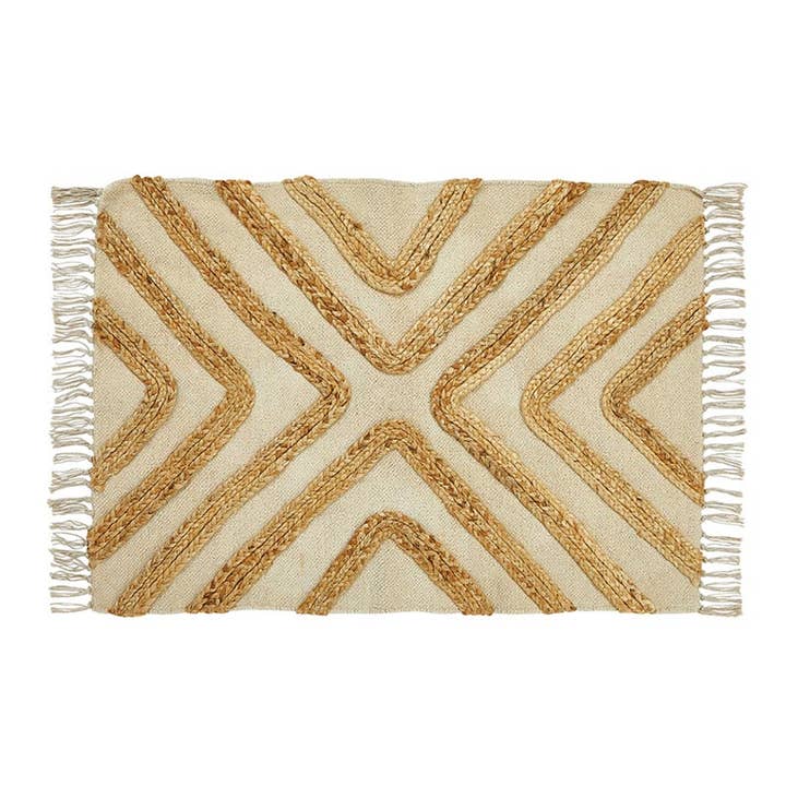 Cotton & Jute Embellished Rug for wholesale by 47th & Main (Creative Brands)
