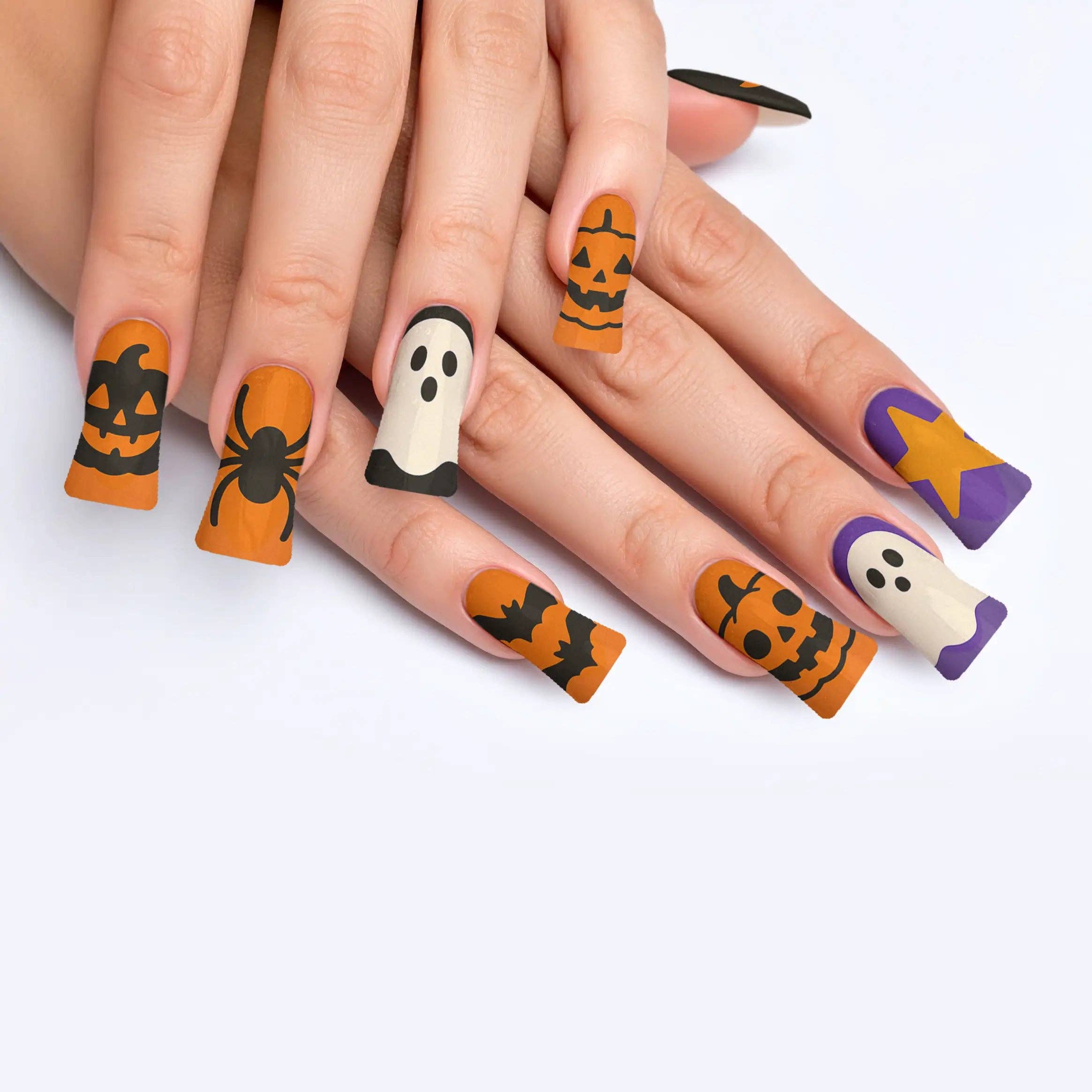 FYNE BODY - Wholesale Press-on/fake nails - Pumpkin Patch Glam Halloween Press-On Nails27