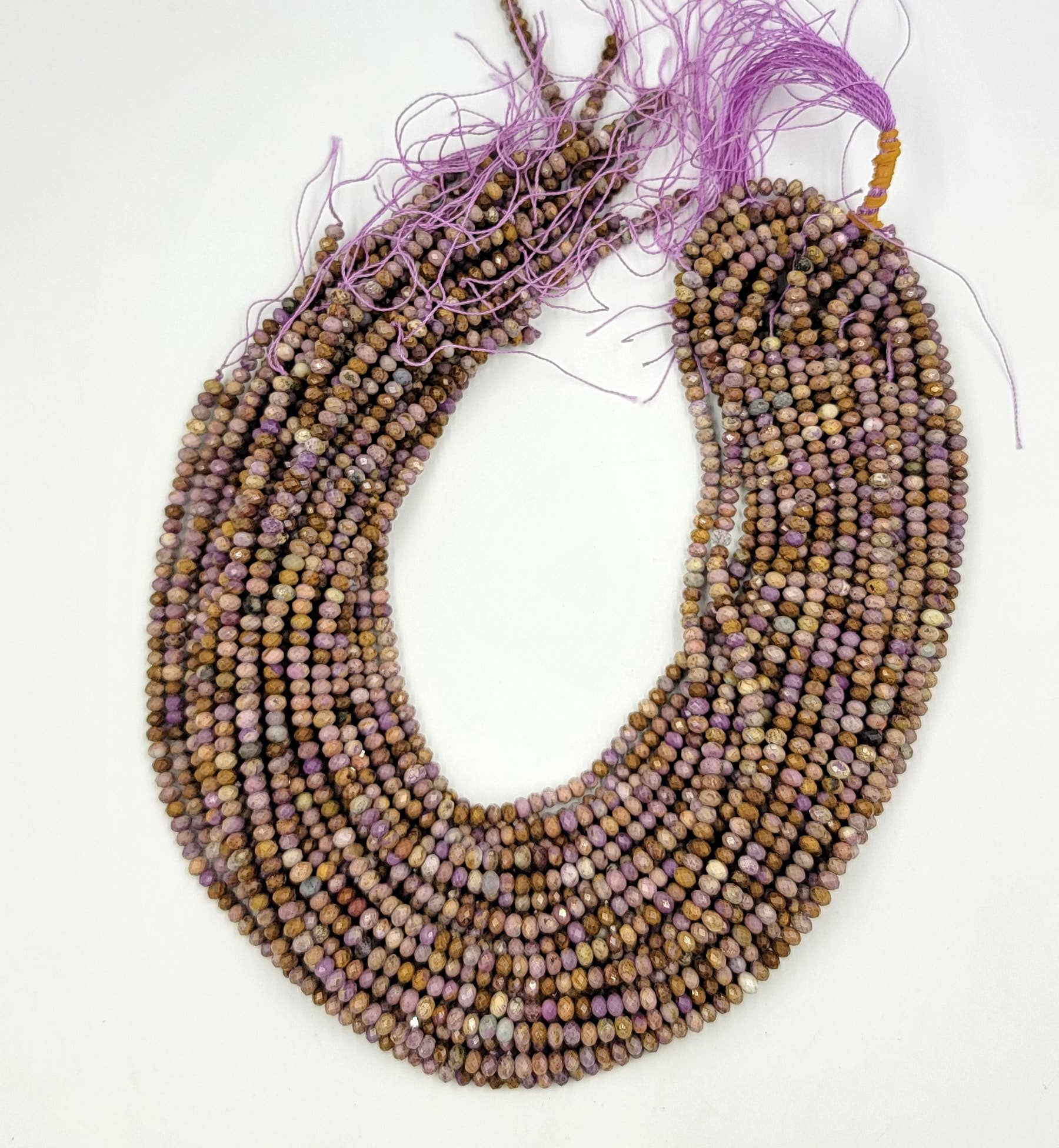 Beads Creation - Wholesale Beads - Phosphosiderite AAA Bead 4x3mm Faceted Rondelle Round PRP6264