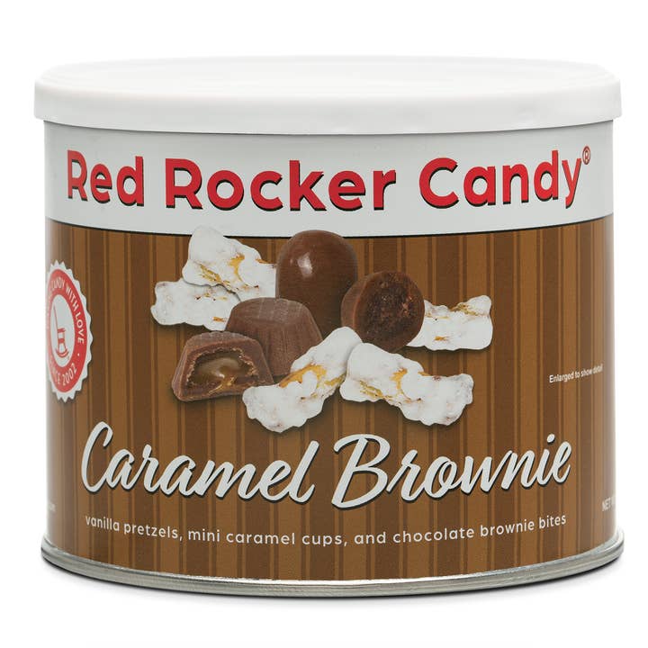 Virginia Diner, Inc. - Wholesale Chocolate Covered Sweets - Red Rocker Candy- Caramel Brownie- 8 oz.