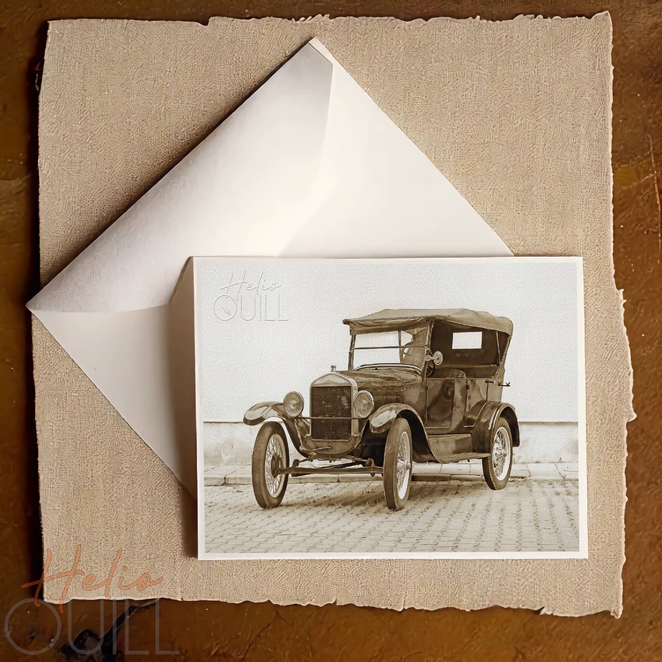Helio Quill - Wholesale Everyday Greeting Card - Classic Cars and Trucks Greeting Card 12 Pack10